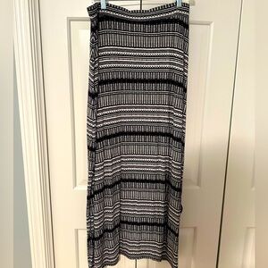 Blue and White Loft Maxi Skirt